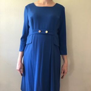 Luxe by Seraphine Blue Maternity Dress Size 10